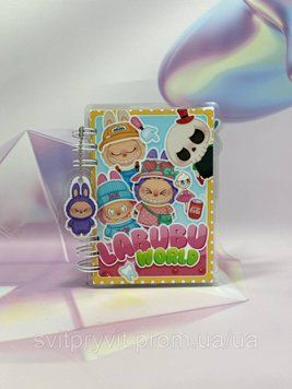 Блокнот на липучках "Будинок Лабубу" 2944450452 фото
