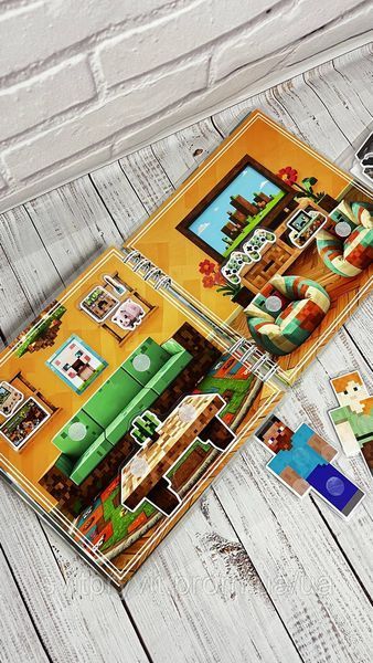 Альбом на липучках Майнкрафт &laquo;Будинок справжнього фаната" 2483830683 фото
