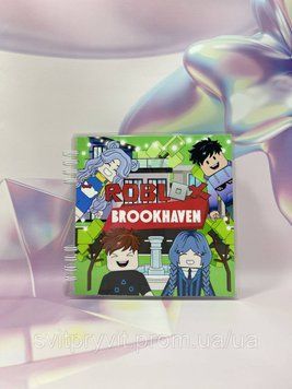 Альбом на липучках Roblox "Брукхевен" 2915155575 фото